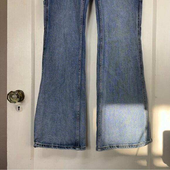 John Galt Medium Blue Natalia Low  Rise Carpenter Jeans - Picture 5 of 12